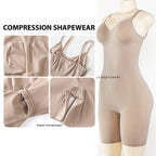 Frim Control Shaping for Women Seamless Crotchless Waist Slimming Body Shaper Full Bodysuit