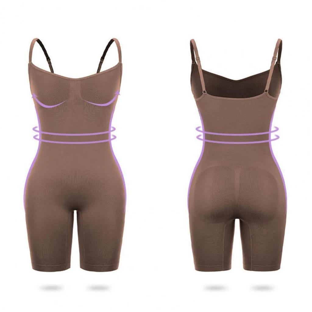 Frim Control Shaping for Women Seamless Crotchless Waist Slimming Body Shaper Full Bodysuit