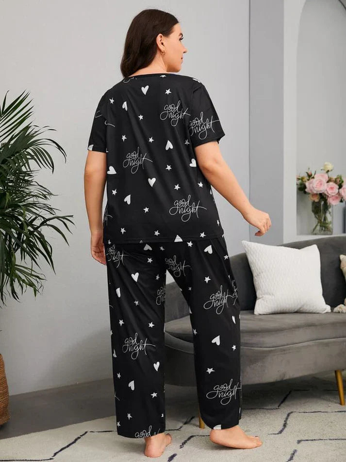 Black Goodnight Comfort Nightwear