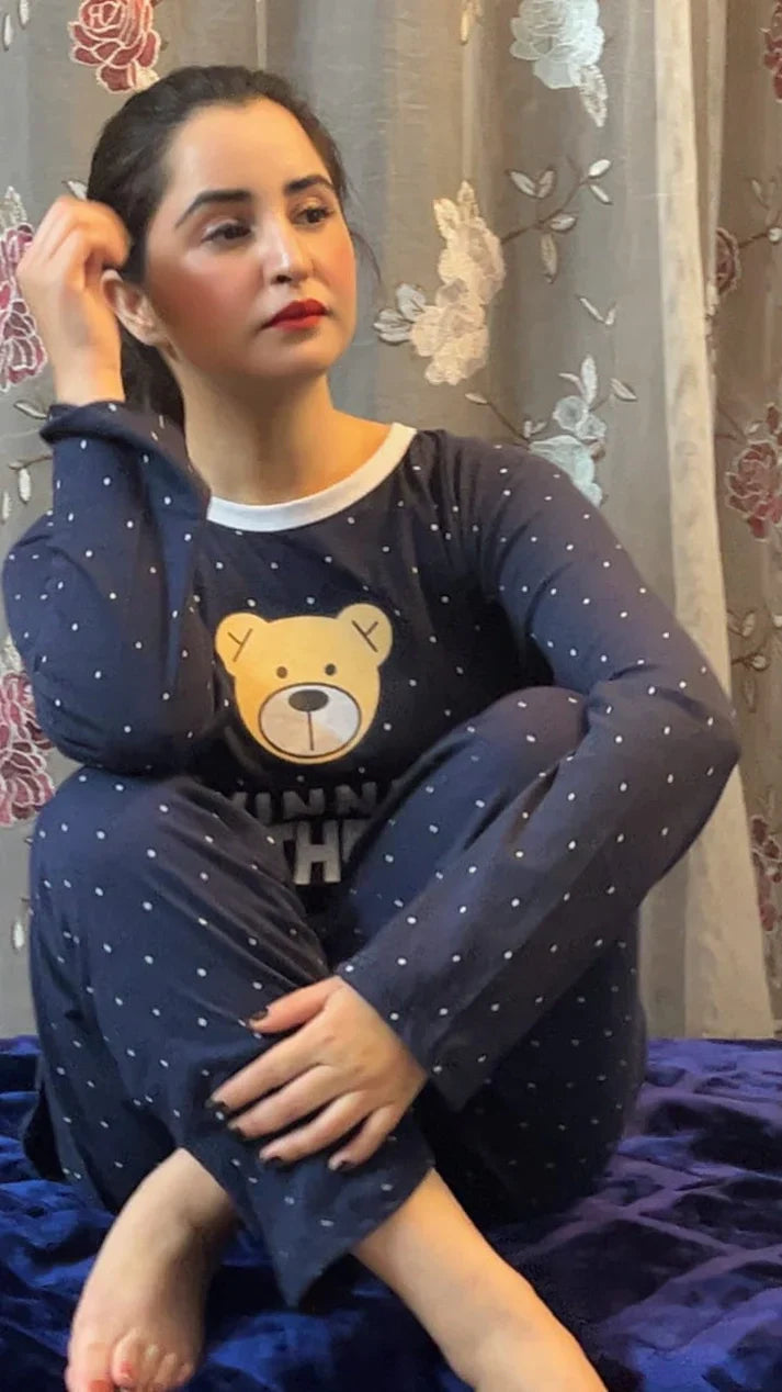 Blue Winni The Bear Night Suit
