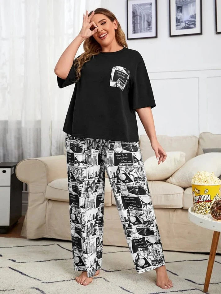 Dreams in Black & White Nightwear