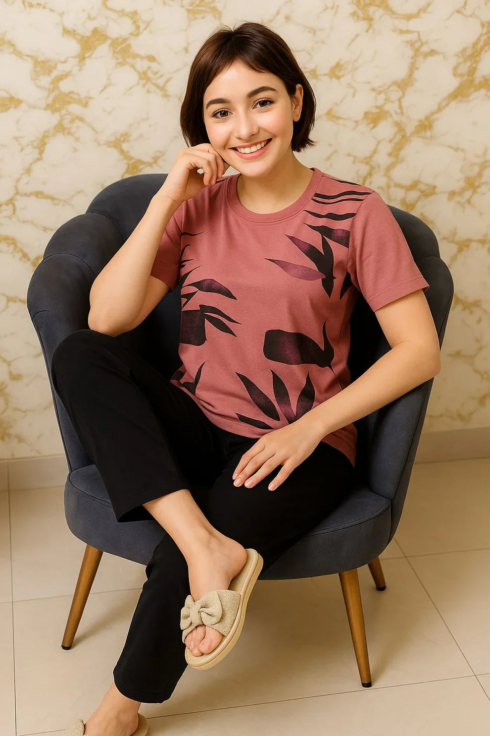 Pink Aura Night Suit