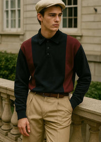 Panel Collar Sweatshirt