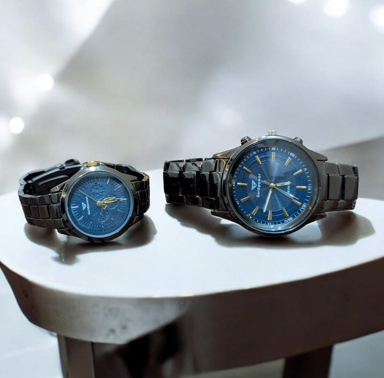 GoldenPower Eternal Blue – Couple Watches Set