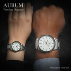 Silver DuoVerse Couple Watch Set