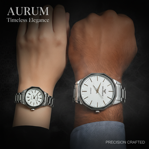 Silver DuoVerse Couple Watch Set