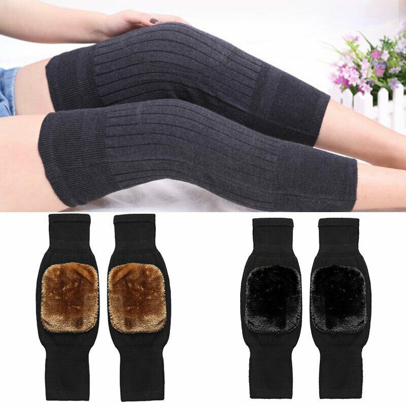 Thick Warm Wool Knee Warmer Pads – Super Elastic Knee Support Protector