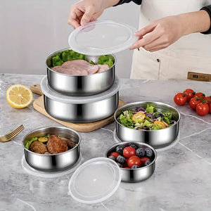 Fresh Box Set 5-Piece | Stainless Steel Food Storage Containers