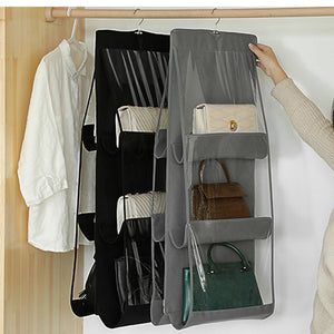 Buy 1 Get 1 Free Handbag Storage Hanging Purse Organizer with 6 Large Easy Access Pockets