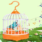 Cell Operated Voice Control Vivid Appearance Birds Cage Toy with Box For Kids and Baby