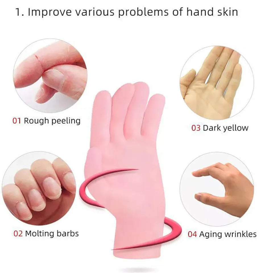 Silicone Gel Moisturizing Gloves