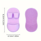 (Pack of 2) Soft Silicone Manual Facial Cleansing Finger Face Brush for Makeup Removal Nose and Wing Cleaner for Women