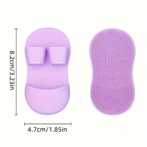(Pack of 2) Soft Silicone Manual Facial Cleansing Finger Face Brush for Makeup Removal Nose and Wing Cleaner for Women