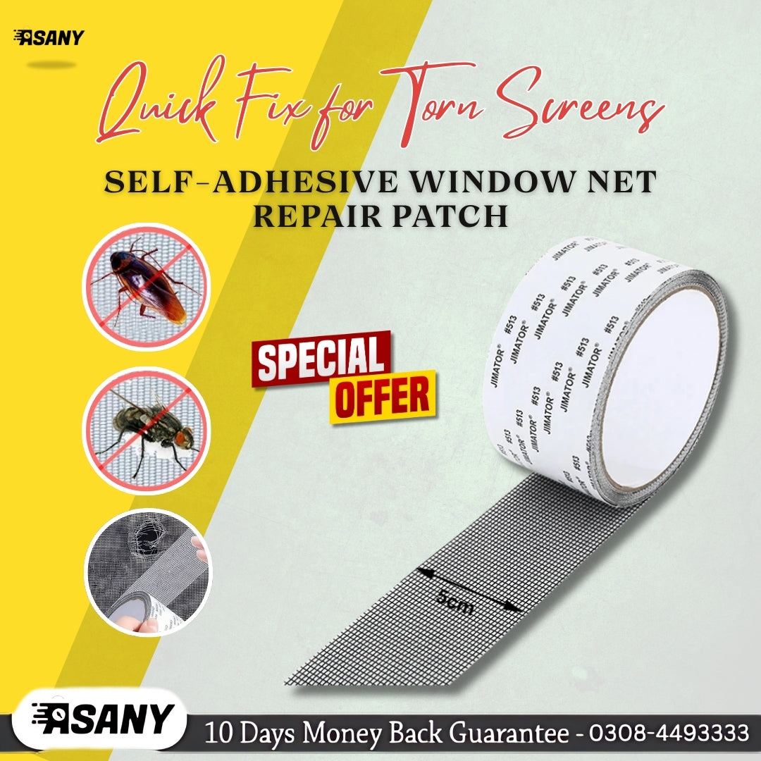 Strong Self Adhesive Window Net Screen Repair Patch Tape For Covering Up Holes Tears Anti Insect Mosquito Mesh
