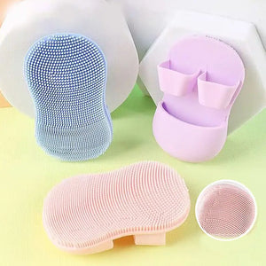 (Pack of 2) Soft Silicone Manual Facial Cleansing Finger Face Brush for Makeup Removal Nose and Wing Cleaner for Women