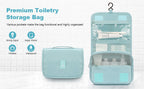 High Capacity Makeup Travel Bathroom Toiletries Wash Classification Hook Cosmetic Organizer Storage Bag for Women