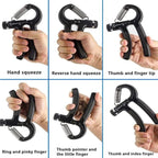 Imported R-Shape Adjustable Countable Hand Grip Strength Exercise Gripper Rs 899 | darvaza.pk