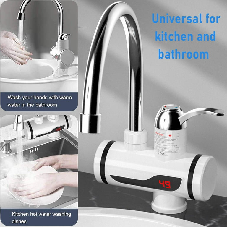 Tankless Electric Instant Tap Hot Water Heater Faucet For Kitchen Use