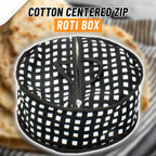 Pack Of 2 - Roti Basket Circle – Roti Chapati Box with Zipper Cover