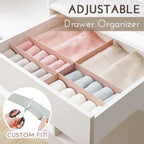 Adjustable Drawer Separator & Plastic DIY Divider Clapboard Organizer