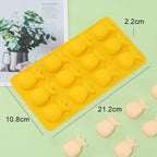 (Pack of 2) Multifunctional Silicone 12 Cavity Pineapple Style Ice Tray For Make Chocolate, Ice, Candy and Jelly