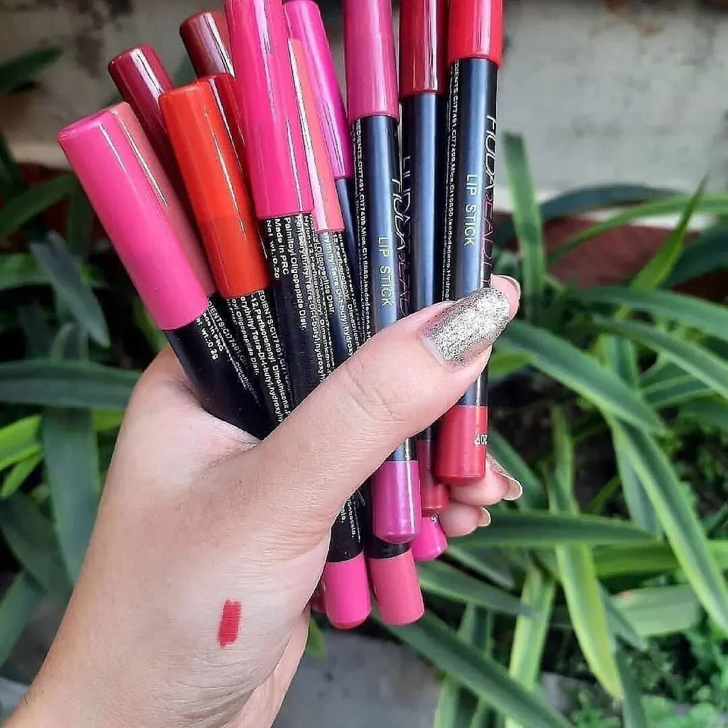 Huda Beauty Eyes & Lipstick Pencil 12-Pcs Set