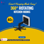 360° Rotated Kitchen Hooks Hanger
