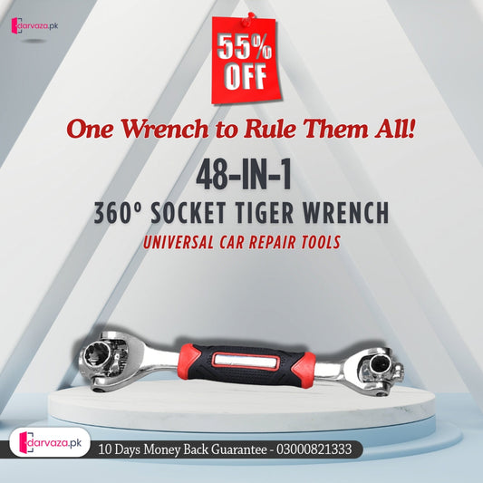 Professional Double Head 48 in 1 Multi Socket Wrench Easy Hand Tool For Difficult Nuts and Bolts