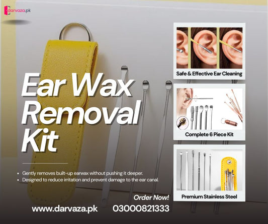 6PCS Stainless Steel Ear Wax Removal Kit for Ear Care Cleaning