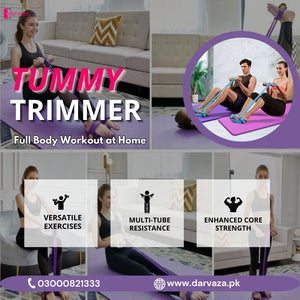 Heavy Duty Peddle Puller Tummy Trimmer Exercise Fitness Band with Strong 4 Tubes for Improving Weight Body Posture Waist and Shape at your Home Rs 1299