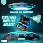 Mega Sale Offer - Imported Improved version of M10 Waterproof Bluetooth Wireless Headset with LED Display + Power Bank