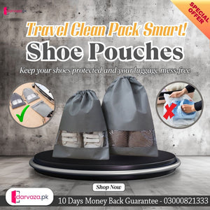 10 Pcs Shoe Pouches & Dustproof Travel Organizer