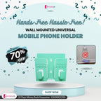 (Pack of 5) Wall Mounted Universal Mobile Phone Holder