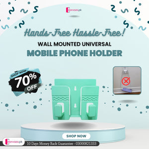 (Pack of 5) Wall Mounted Universal Mobile Phone Holder