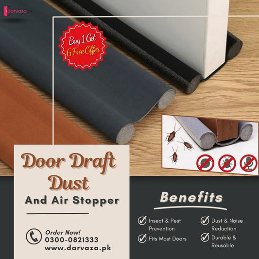 Pack Of 5 - 40 Inch Door Dust Stopper Draft & Insect - Air Stopper