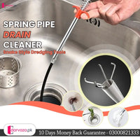 Pack of 3 90cm Spring Pipe Dredging Remover Tools & Drain Cleaner Sticks