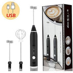 Powerful Handheld USB Rechargeable Electric Coffee Beater for Coffee Latte, Cappuccino, Mocha, Macchiato, Frappe and Protein Powder