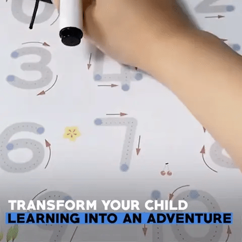 Magic Tracing Workbook Set Reusable Calligraphy Practice Drawing Copybook Learning Game Book