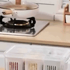 Plastic Rectangular Freeze Storage Containers with 6 Compartments For Kitchen and Outdoor