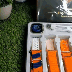 Ultra 10 Smart Watch with Bluetooth Calling Multiple Sports Mode and HD Touch Display with 10 Straps With Box For Men and Women