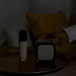 Portable Mini K12 Karaoke Bluetooth Speaker with RGB Colorful Lights and Mic For Home and Outdoor Use