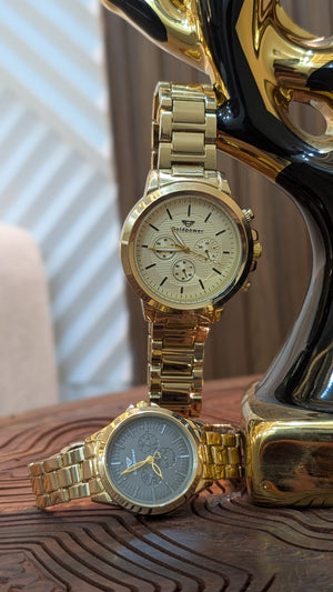 Gold TimeBond Couple Watches