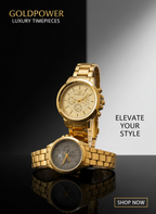 Gold TimeBond Couple Watches