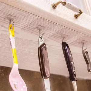 Wall Adhesive Hooks (10 Pcs)