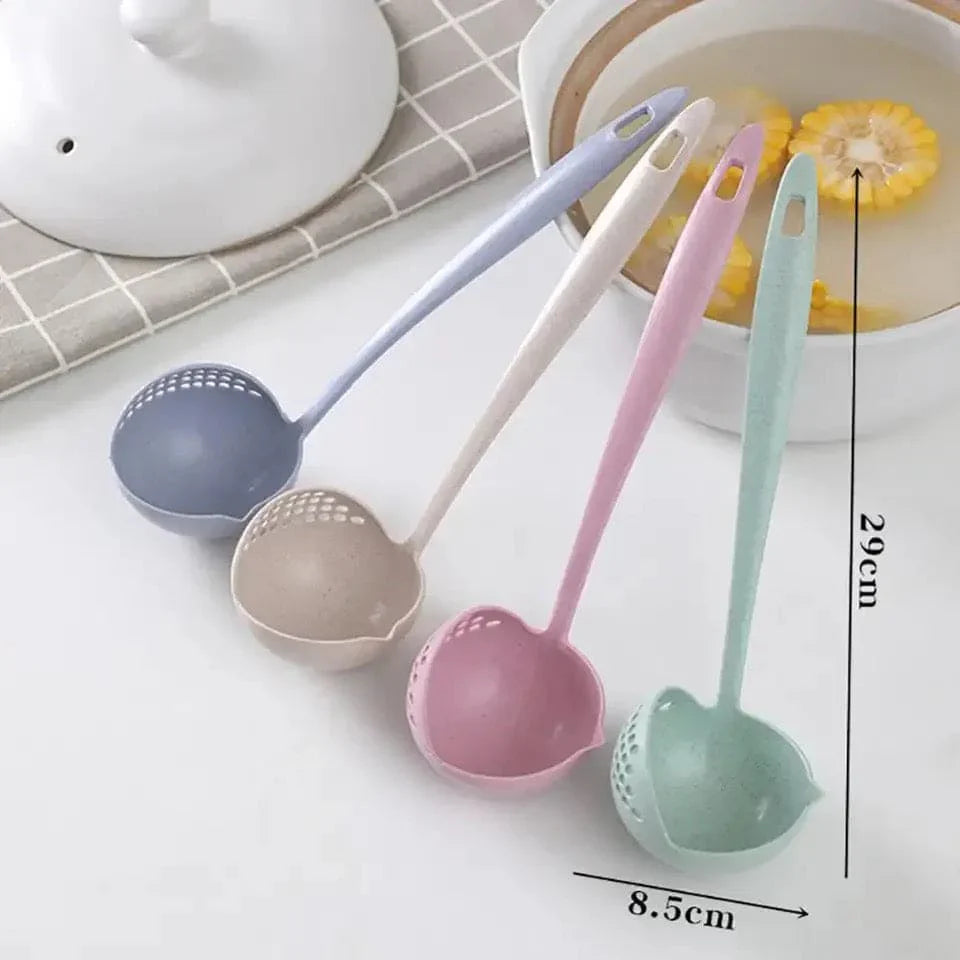 2 in 1 Cooking Shovel & Long Handle Soup Spoon