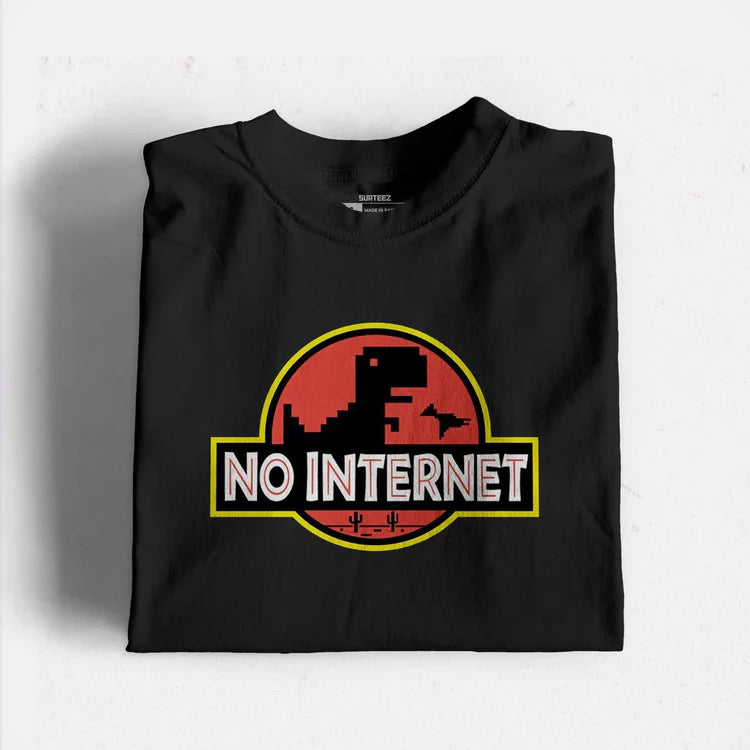 No Internet Graphic T-Shirt