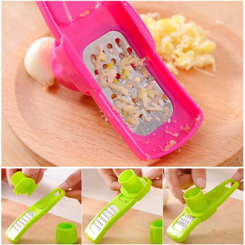 Multifunction Mini Garlic Press Grinding Grater
