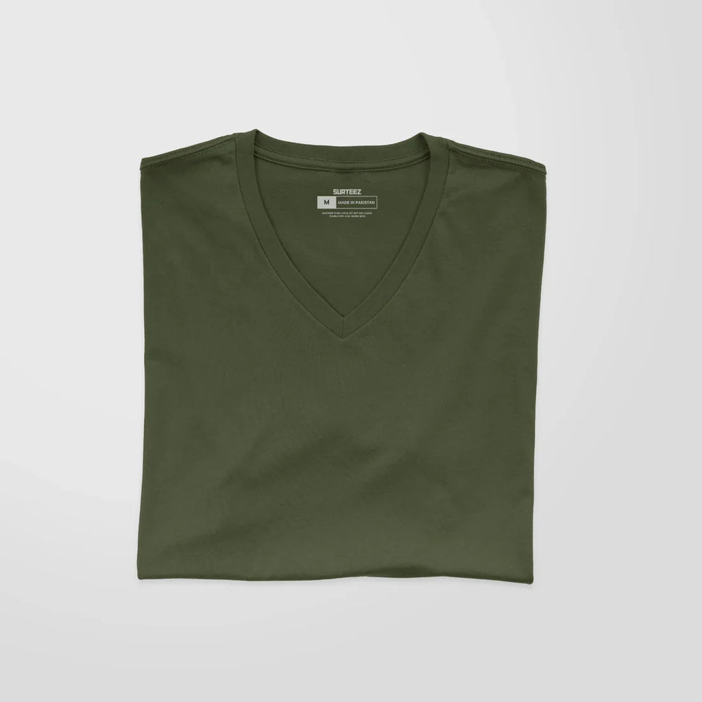 V-Neck Basic T-Shirts