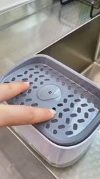 2-in-1 Soap Pump Dispenser with Sponge Holder – Liquid Soap Dispenser for Kitchen & Bathroom