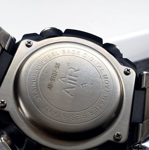 AIIR S Sports Dual Time Clock Chain Wristwatch For Men